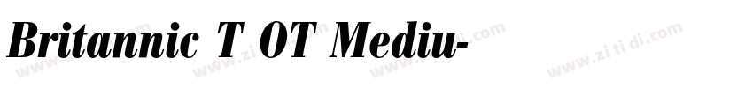 Britannic T OT Mediu字体转换